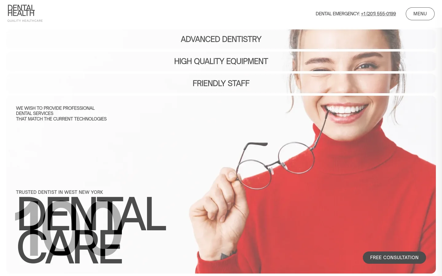 Dental Health website hero preview